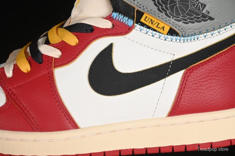 Nike Union x Air Jordan 1 Retro High Basketball Shoes Shadow Chicago - HV8563-600