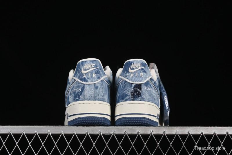 Nike Air Force 1 '07 Low LV Collaboration Blue Denim Casual Sneakers - SC9207-532