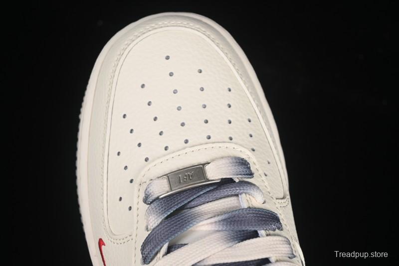 Nike Air Force 1 '07 Low Supreme Collaboration Dual-Tone Grey Print Casual Sneakers - HH7518-077