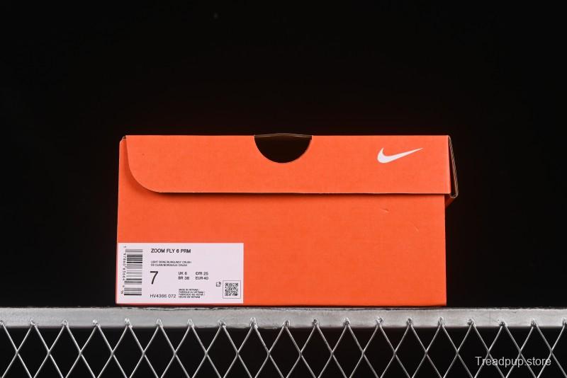 Nike Zoom Fly 6 Ultra-Bounce Lightweight Running Shoes with Carbon Fiber Plate - HV4366-072