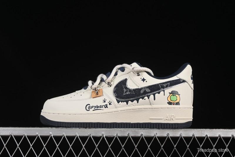 Nike Air Force 1 '07 Low x Capybara "Pour milkBape" Casual Sneakers - LV0506-110