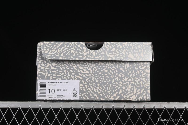 Nike Air Jordan 3 Retro OG Sail Metallic Silver - CK9246-100