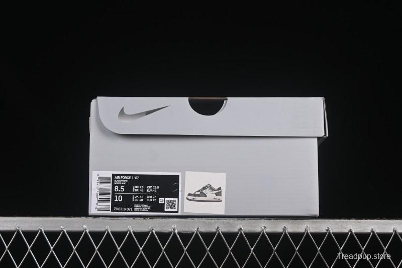 Nike Air Force 1'07 Low Denim Casual Sneakers with Full-Length Air Cushion - ZH0316-071