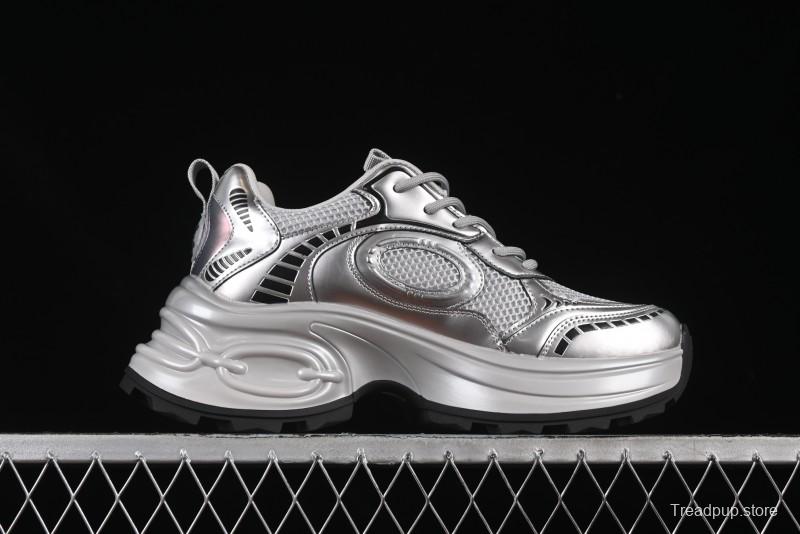 GG-CC Casual Sports Running Shoes with Triple-Layer Crescent Sole and 5cm Height Boost - 668-1