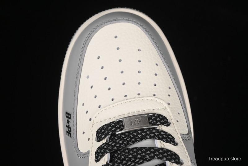 Nike Air Force 1'07 Low Bape Collaboration Beige Star Casual Sneakers - XS1958-571