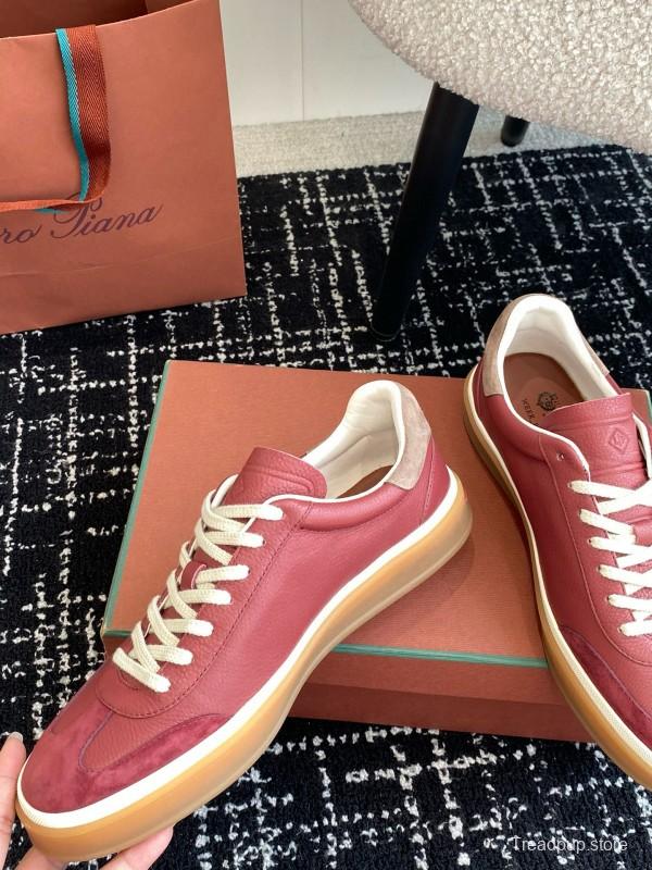 2024 Unisex LP Red Pink Leather Sneakers MJ00320