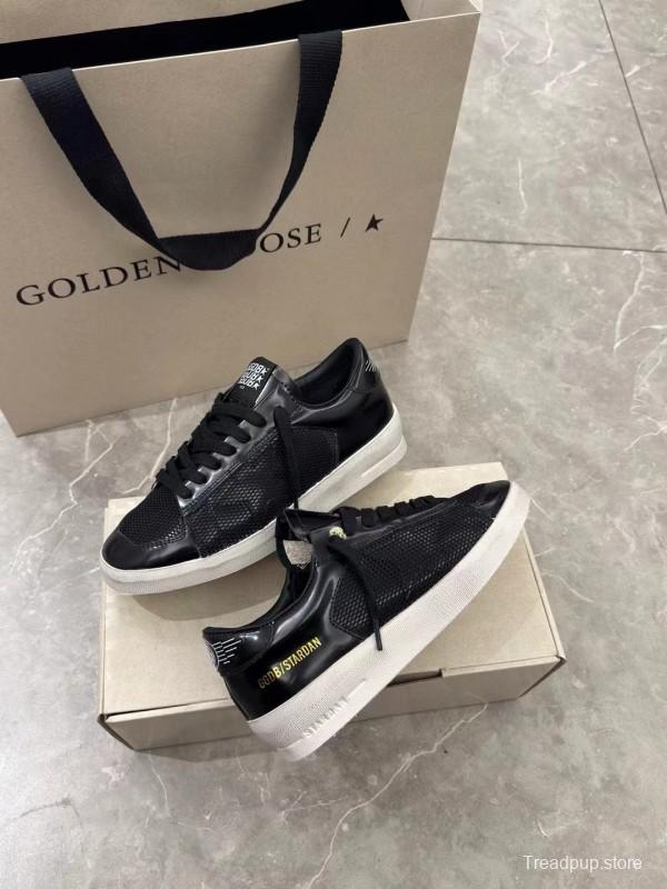 2024 Unisex GGDB Black Mesh Leather Sneakers MJ00260