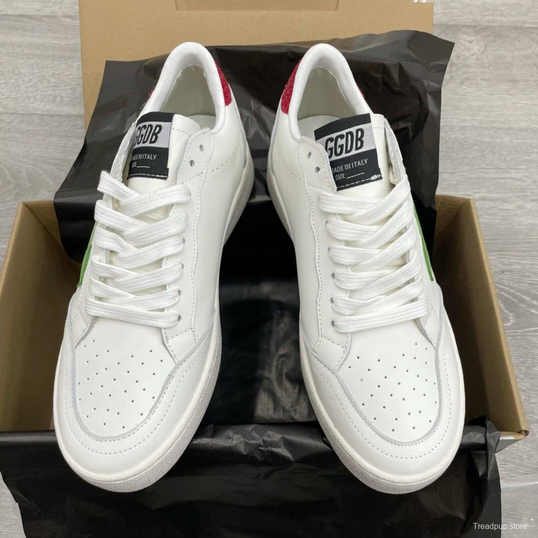 2024 Unisex GGDB White Green Leather Sneakers MJ00260
