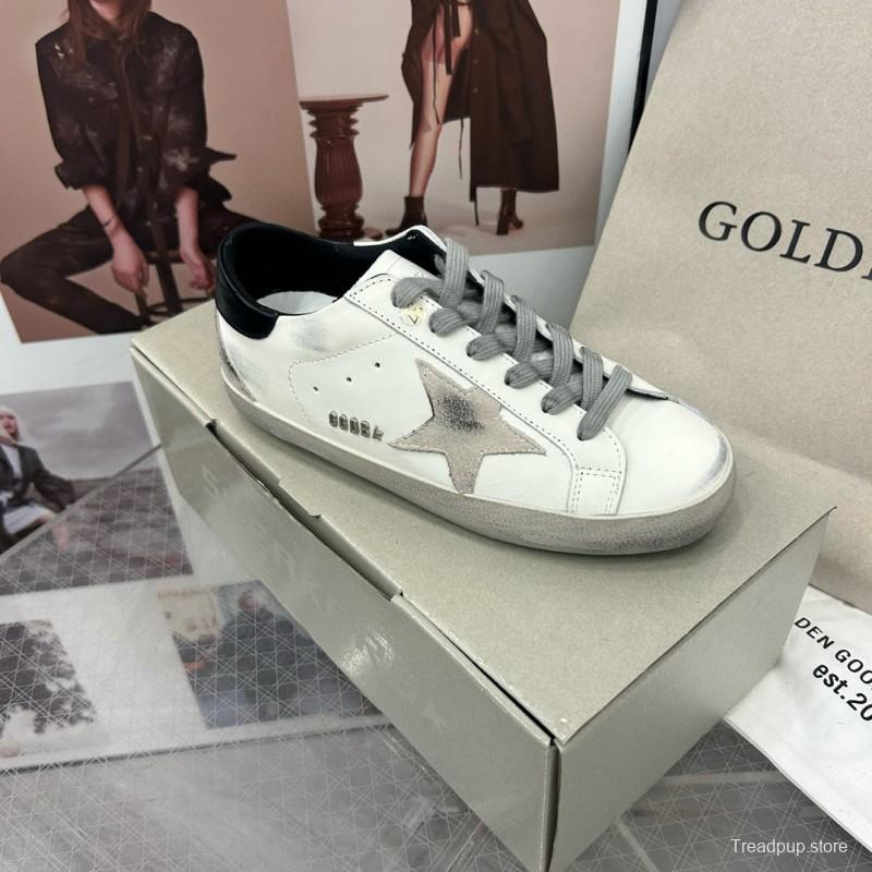 2024 Unisex GGDB White Black Leather Sneakers