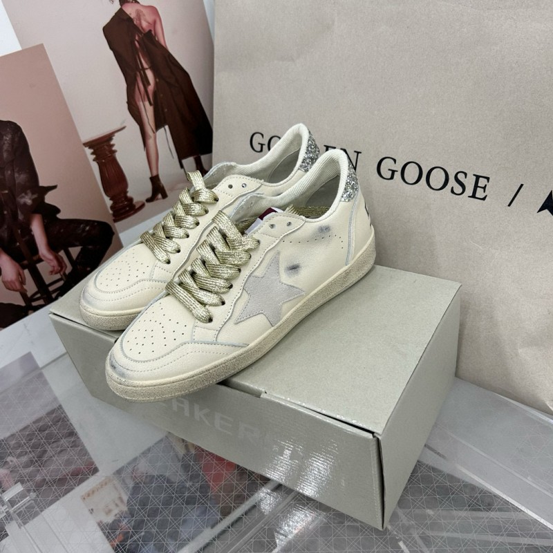 2024 Unisex GGDB White Grey Leather Suede Sneakers MJ00260