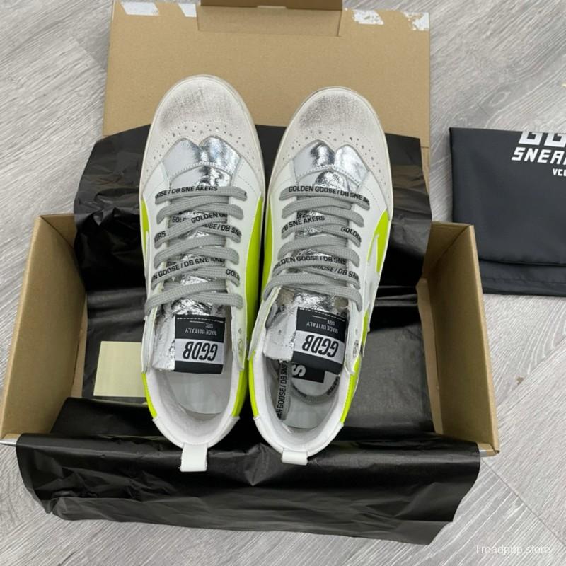 2024 Unisex GGDB Yellow White Leather Suede High Top Sneakers MJ00300