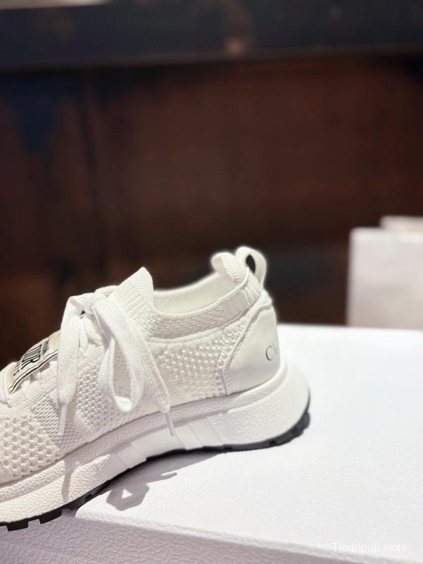 2025 Unisex Dior White Knit Mesh Sneakers LY00260