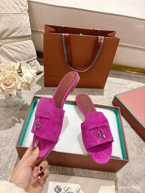 2025 Slippers Le Parmentier Pink Suede Slippers