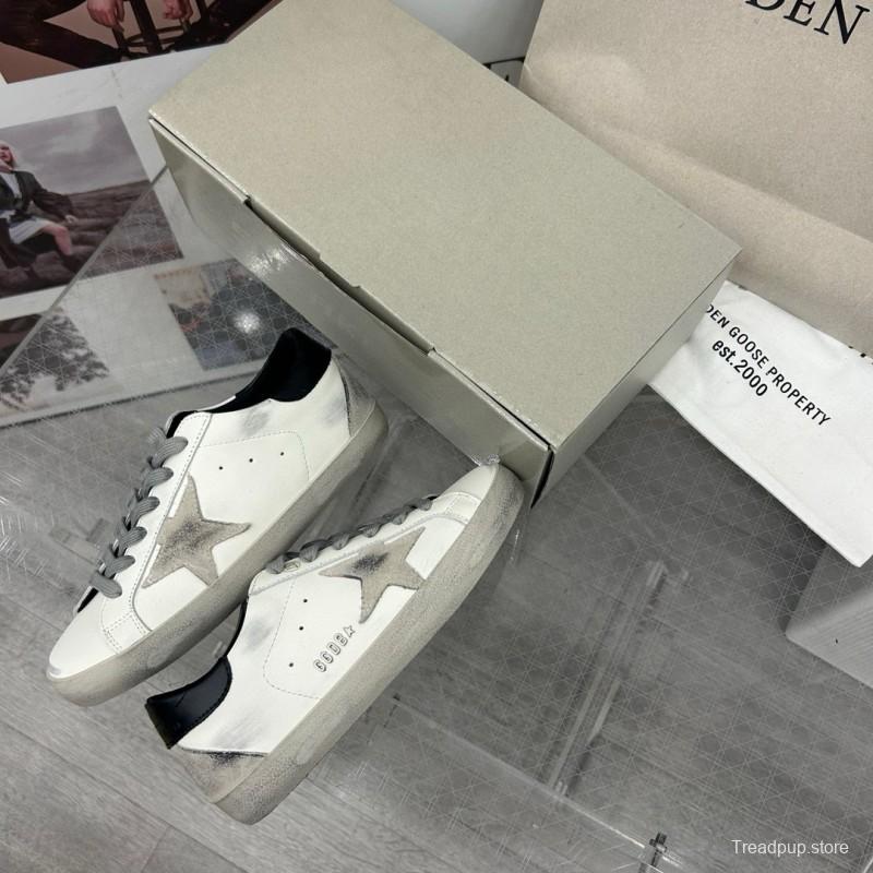 2024 Unisex GGDB White Black Leather Sneakers
