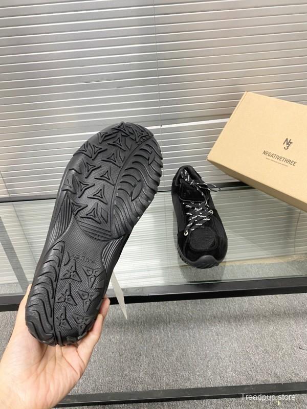 2025 Unisex Puma Black Mesh Leather Sneakers KFY00280