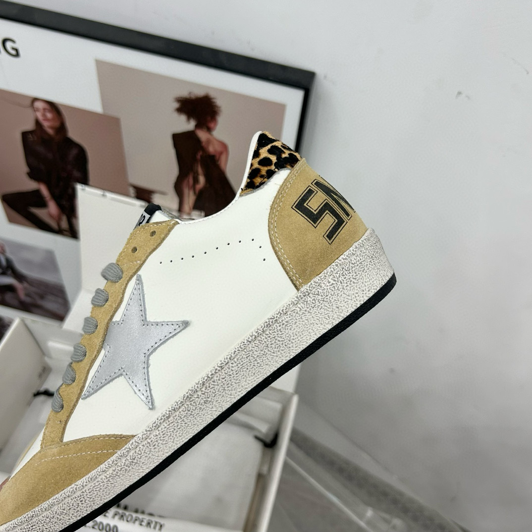 2024 Unisex GGDB White Beige Grey Suede Leather Low-Top Sneakers MJ00260