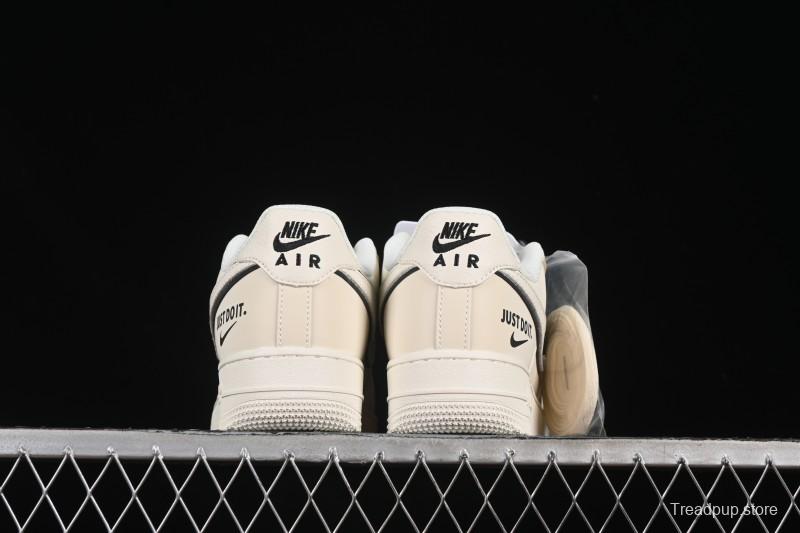 Nike Air Force 1 '07 Low Just Do It Gray Blue Denim Casual Sneakers - CS5288-012