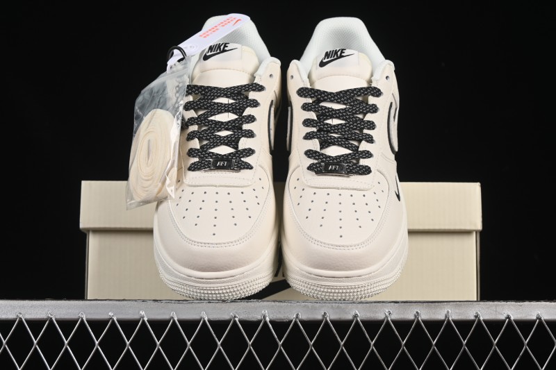 Nike Air Force 1 '07 Low Just Do It Gray Blue Denim Casual Sneakers - CS5288-012