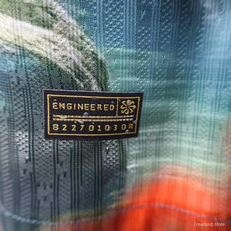 Player Version 2025 Brazil Light Blue with Jesus Christ Religious Artwork Jersey