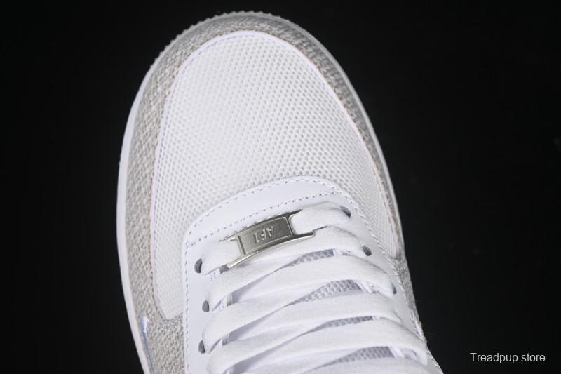 Nike Air Force 1'07 Low Denim Small Swoosh Casual Sneakers - ZH0316-092