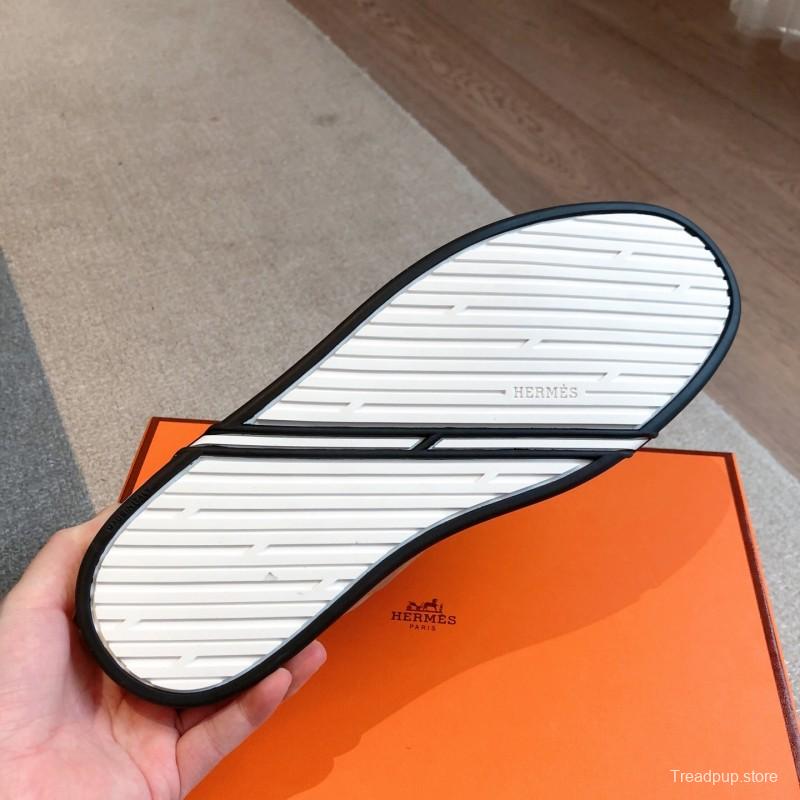 2025 Unisex H Beige White Suede Sneakers AS00380