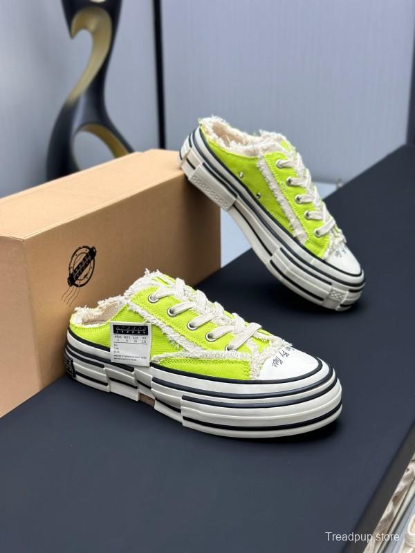 2025 Unisex XVESSEL Yellow White Canvas Plimsolls Vulcanized AS00240