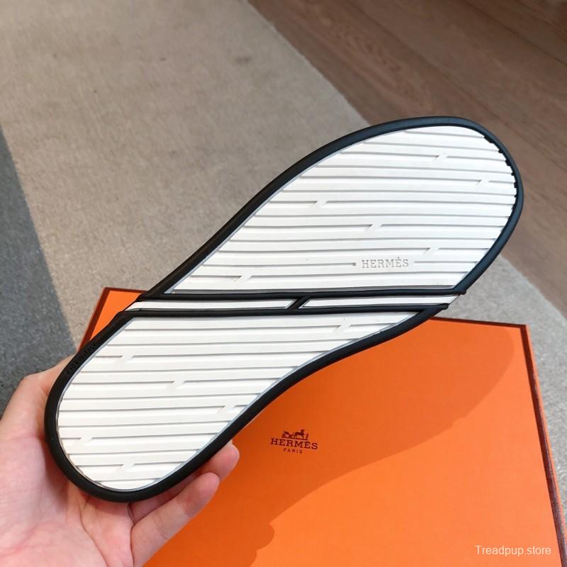 2025 Unisex H Beige Leather Sneakers AS00380