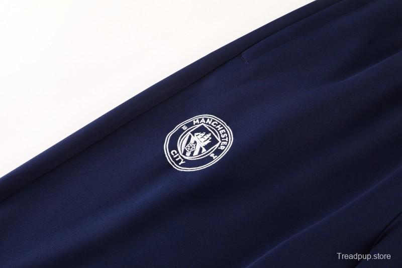 25/26 Manchester City Blue/Navy Full Zipper Jacket +Long Pants