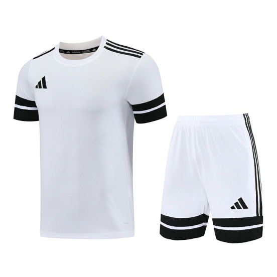 2025 Adidas White Short Sleeve Jersey+Shorts