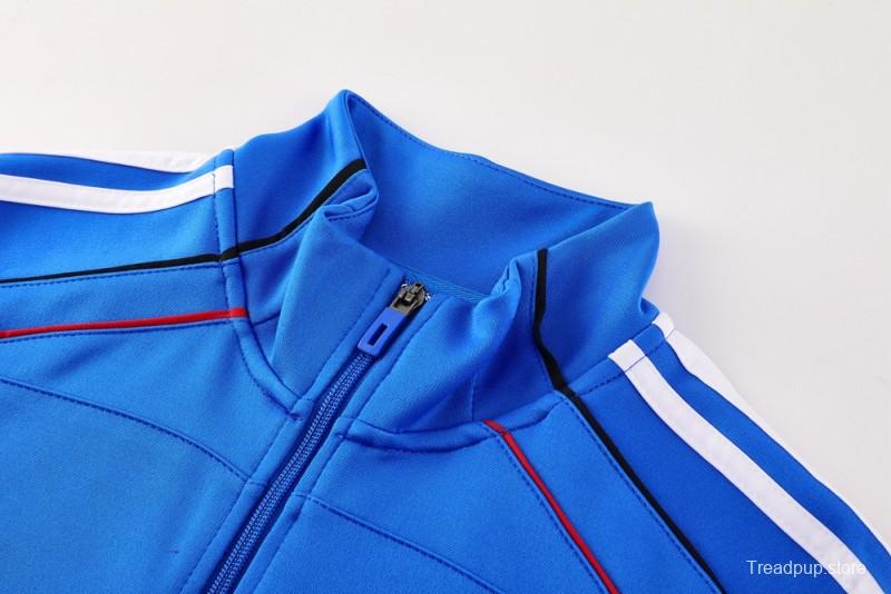 25/26 Manchester United Blue Full Zipper Jacket +Long Pants