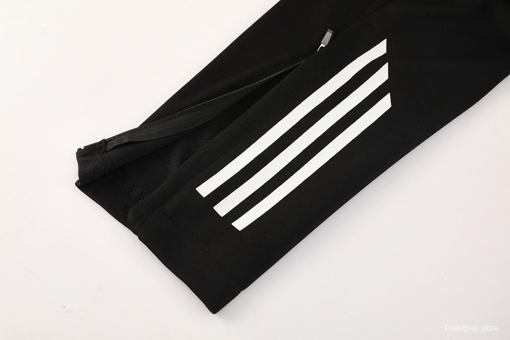 2025 Adidas Black Full Zipper Jacket + Long Pants