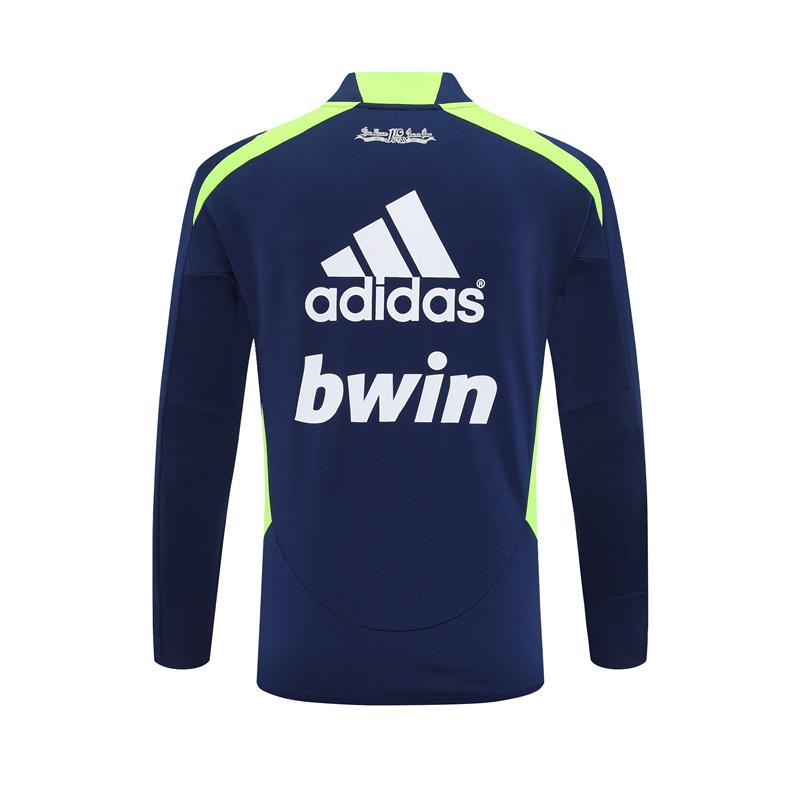 Retro 12/13 Real Madrid Royal Blue Half Zipper Jacket
