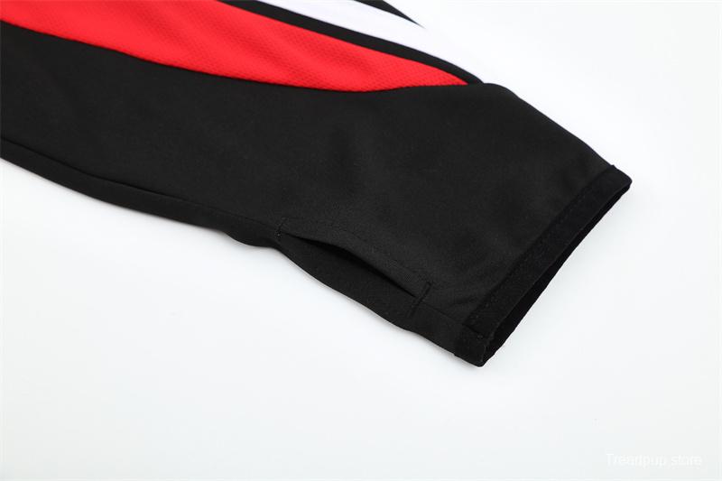 Retro 03/04 AC Milan Black Half Zipper Jacket