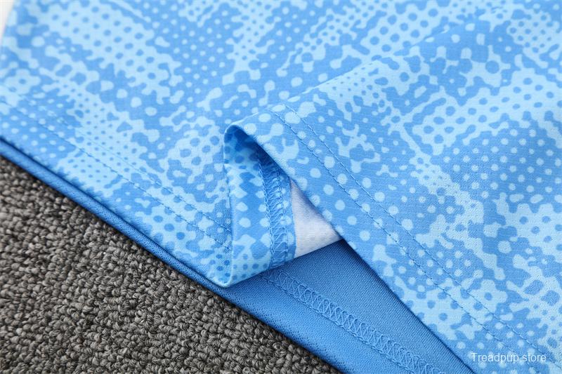 25/26 Manchester City Light Blue Camouflage with XS Short Sleeve+Soccer Shorts