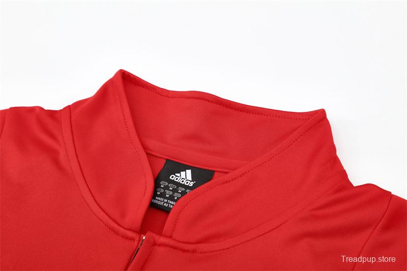 Retro 03/04 AC Milan Red Half Zipper Jacket