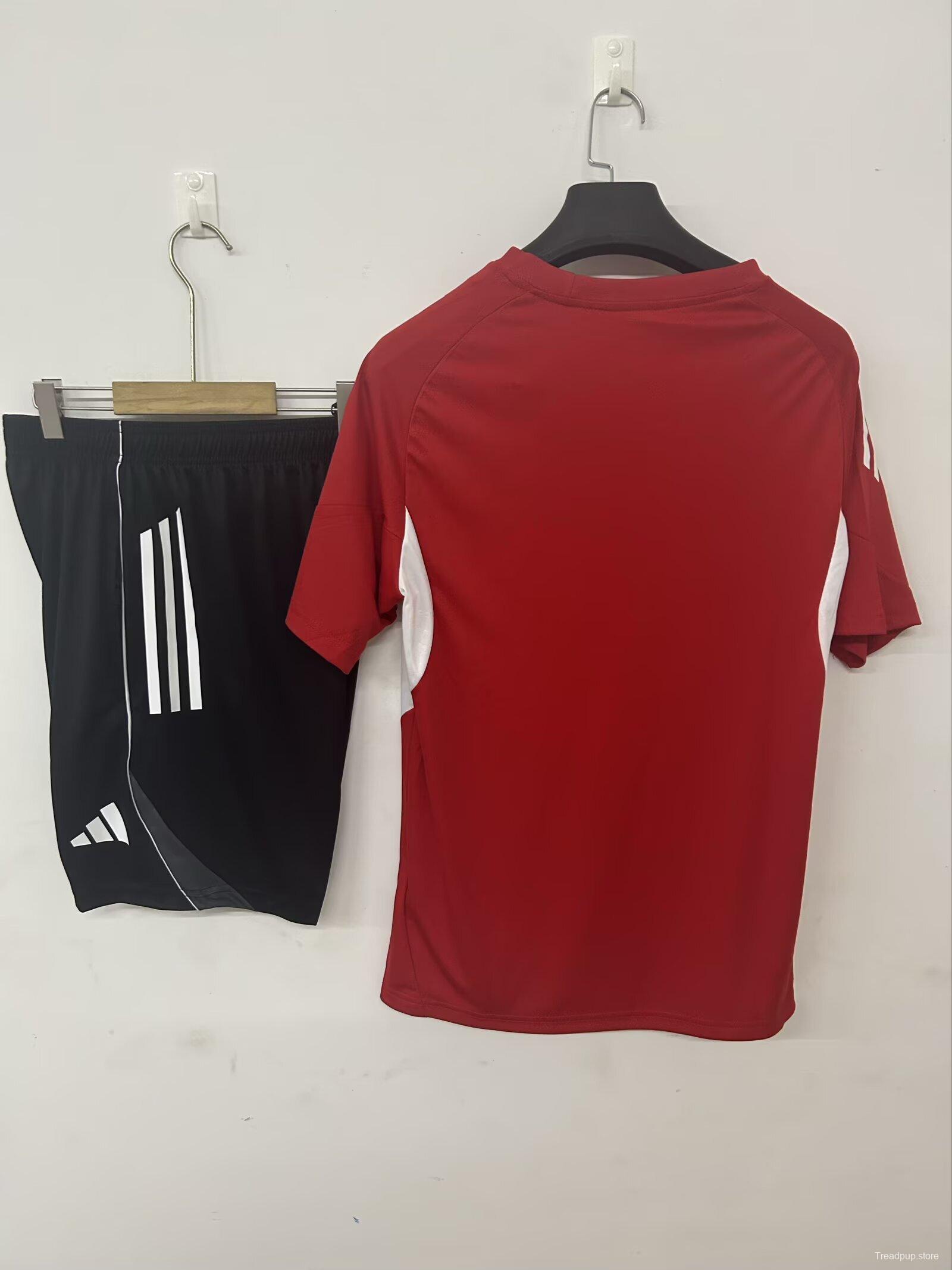 2526 Athletic Bilbao Training Jersey Red+Shorts