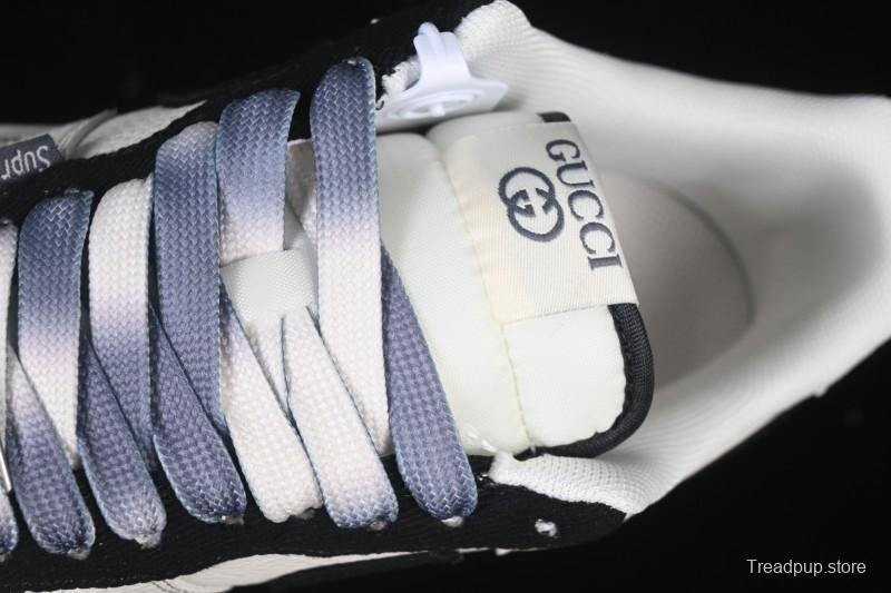 Nike Air Force 1 '07 Low Gucci Collaboration Off-White Black Canvas Hook Low-Top Casual Sneakers - XD2588-605