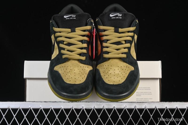 Nike Supreme x Dunk SB Dunk Low Brown Yellow Low-Top Casual Skate Shoes - HQ8487-300