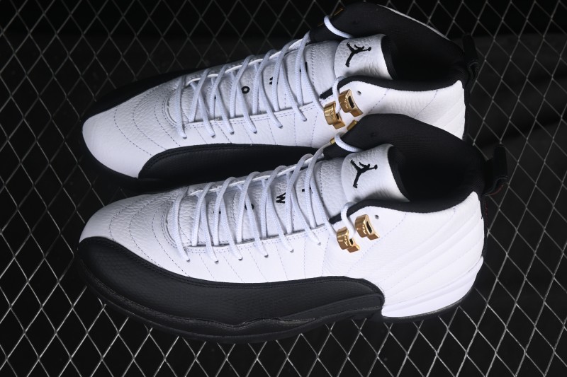 Nike Air Jordan 12 Retro Taxi Gold Buckle Basketball Shoes - CT8013-117