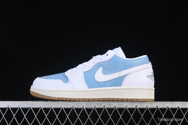 Nike Air Jordan 1 Low Denim Retro Basketball Shoes - HQ2004-400