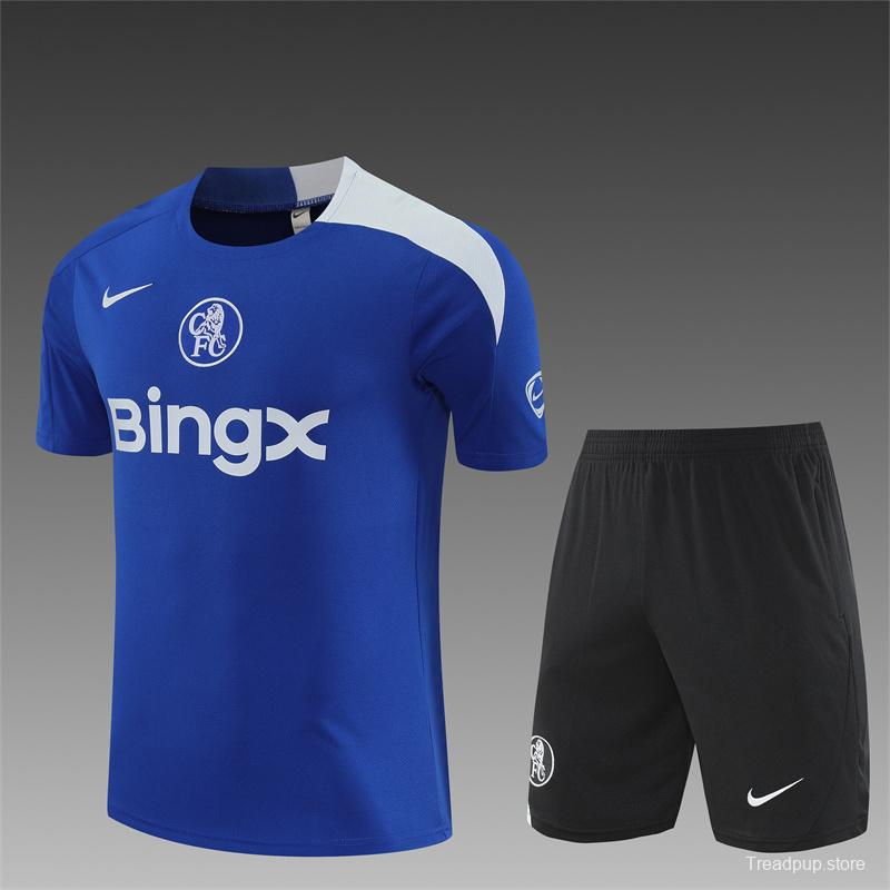25/26 Chelsea Blue T90 with XS Short Sleeve+Soccer Shorts