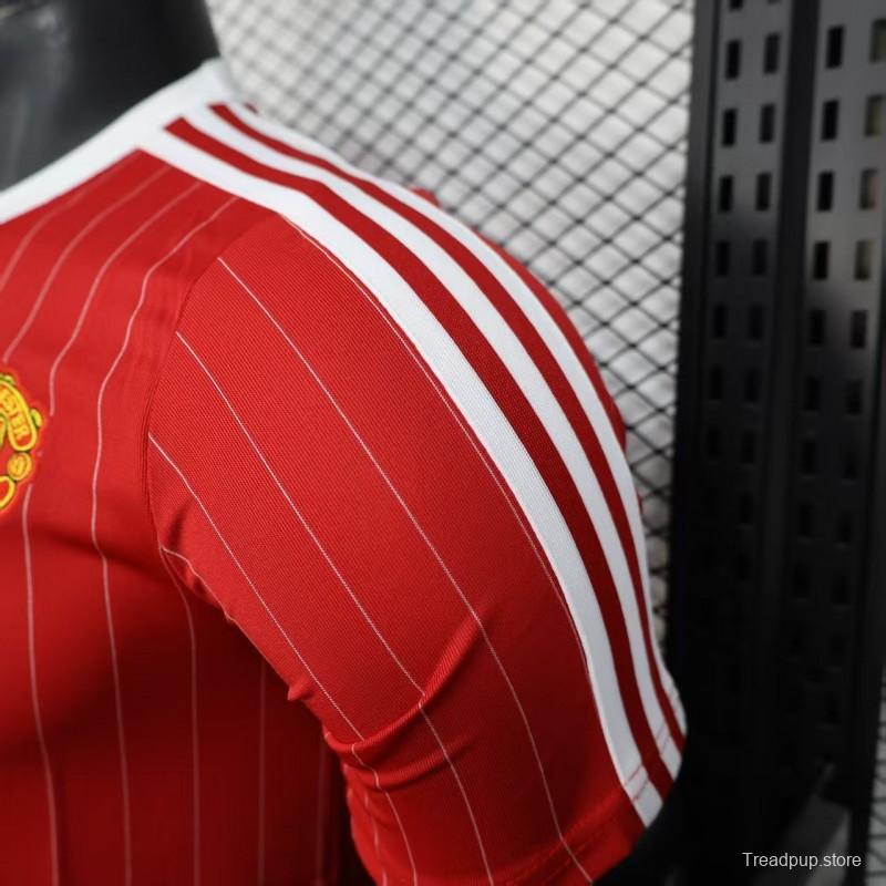 Player Version 25/26 Manchester United Red Adidas Original Casual Jersey