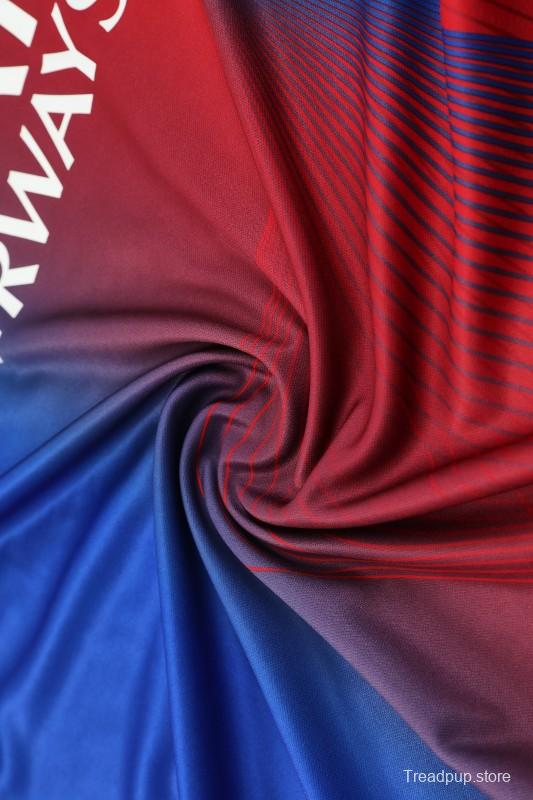 25/26 PSG Red/Blue Short Sleeve Jersey+Shorts