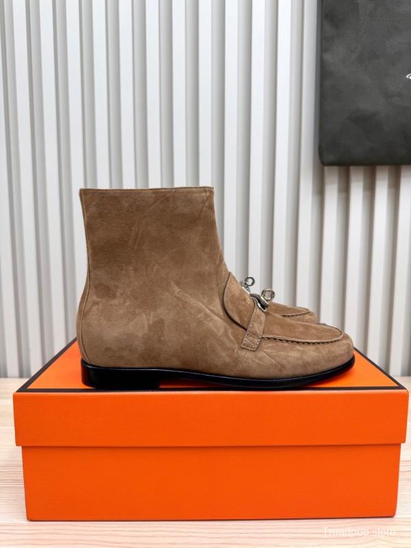 Hermes Kelly Buckle Ankle Boots - LY00390