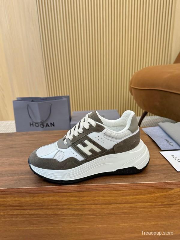 Hogan H-STRIPES Series Couple Thick Sole Dad Shoes Leisure Sneakers - LY00370/LY00380