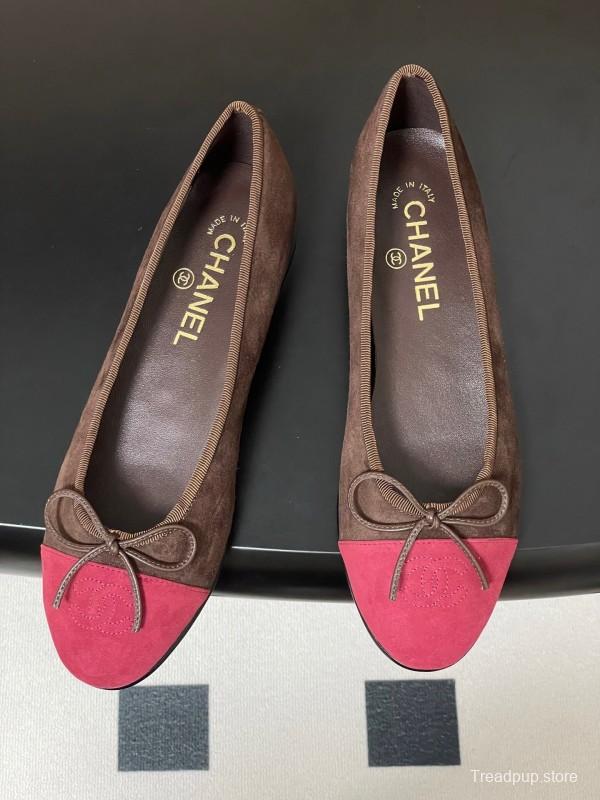 Adidas 2025 SS Bow Ballet Flats Classic Suede Flat Shoes - KFY00300