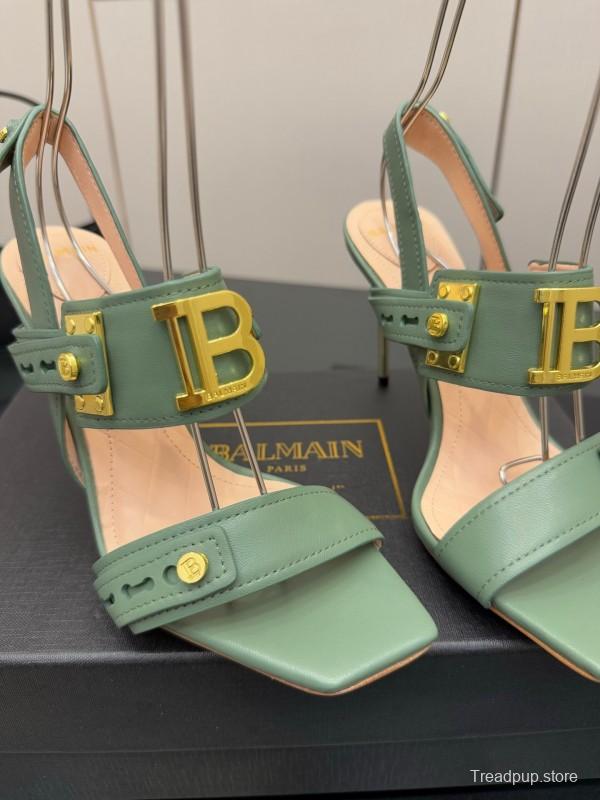 Balmain 2025/SS Metal Heel High Heel Sandals - KFY00320