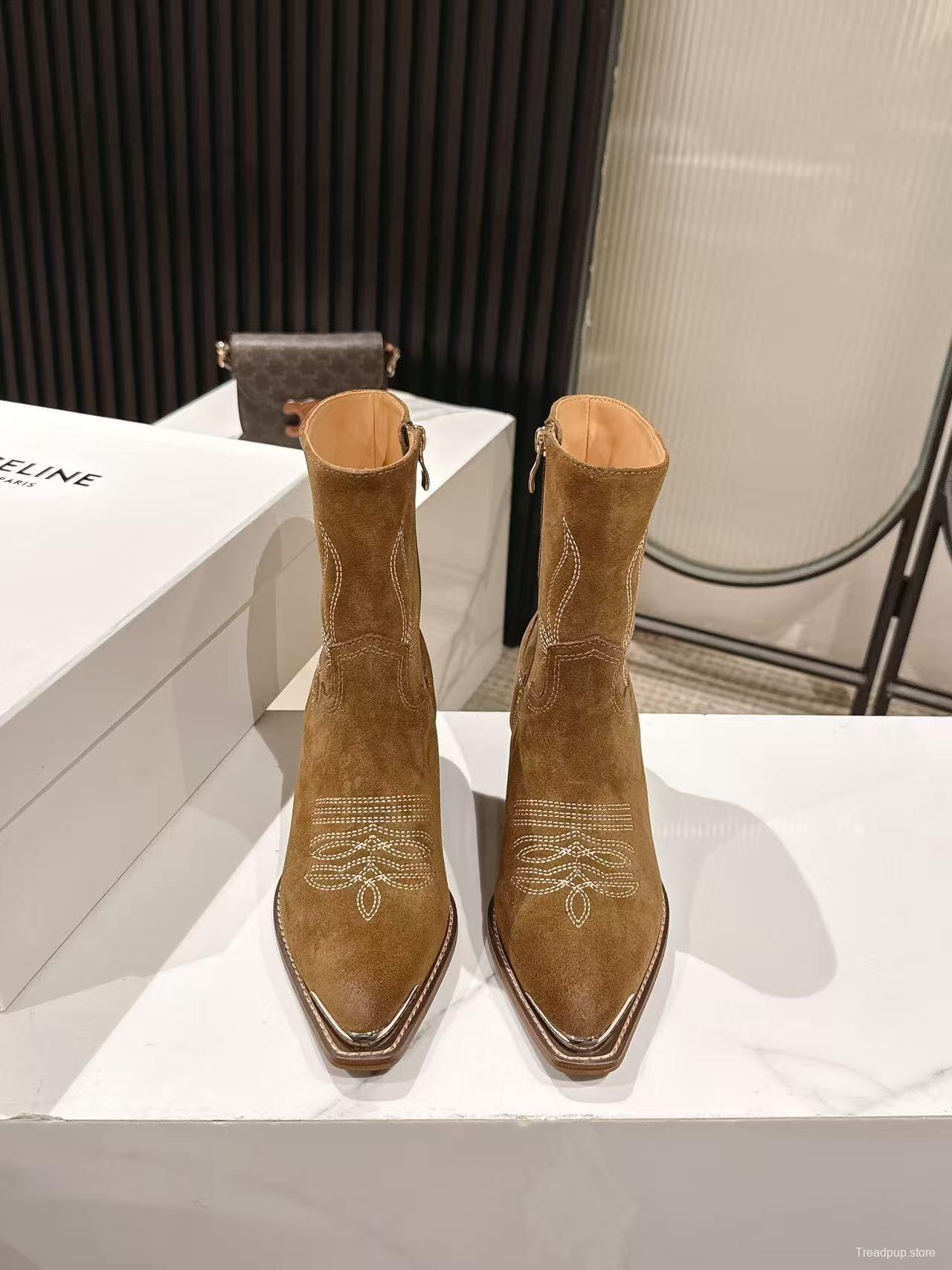 CELINE Fall/Winter 2025 Retro Fashion Ankle Boots - LY00440