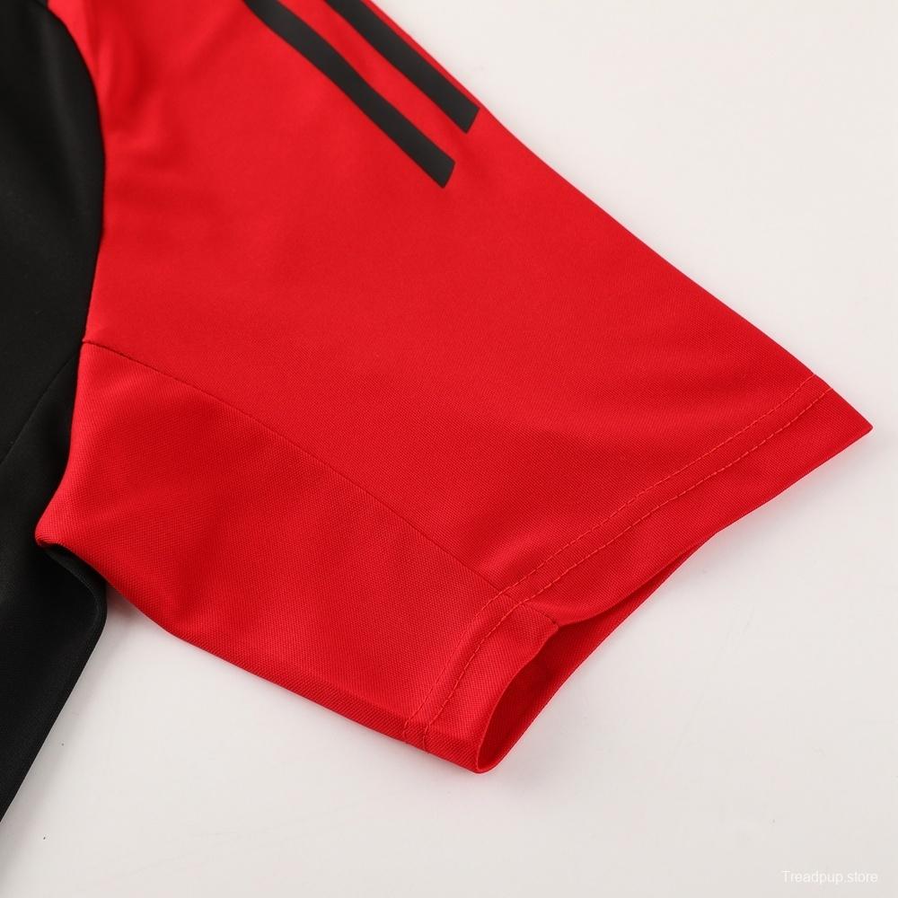 2025 Belgium Black Short Sleeve+Soccer Shorts