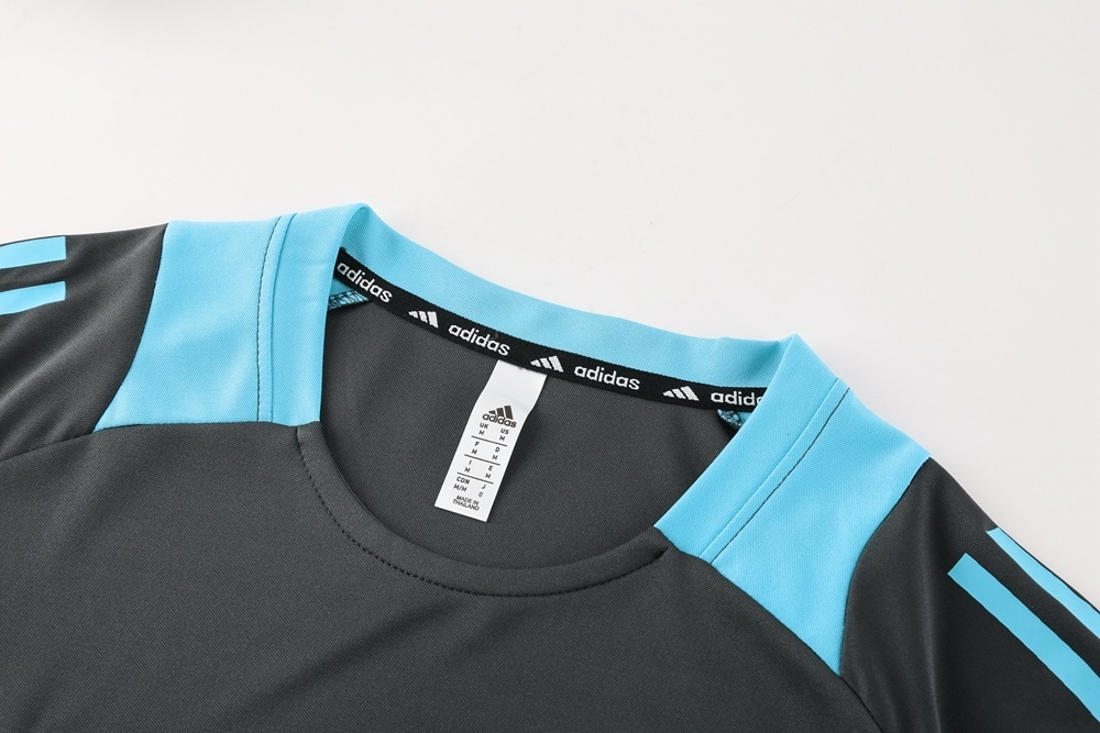 2025 Argentina Dark Gray Short Sleeve+Soccer Shorts